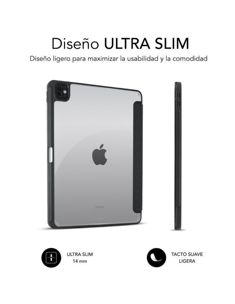 Funda Subblim Clear Shock Case para iPad Pro 11" 2024 M4/ Negra
