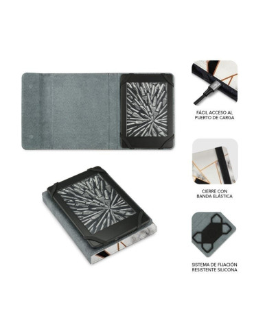 Funda para libro electrónico Subblim 1EC011 Clever Ebook Case 6" Mármol Negro 2
