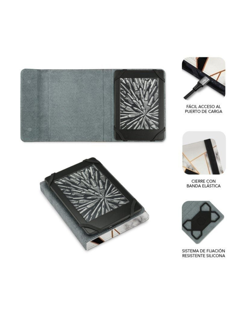Funda para libro electrónico Subblim 1EC011 Clever Ebook Case 6" Mármol Negro