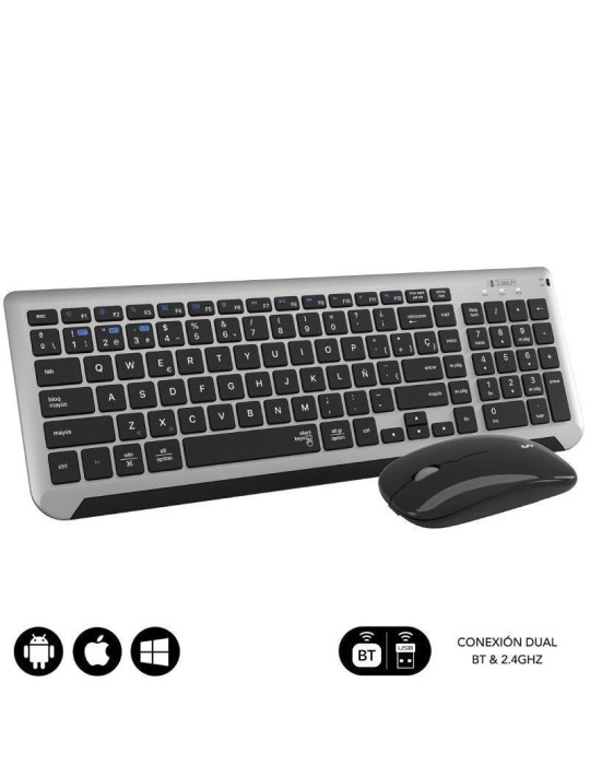 Teclado y Ratón Inalámbrico Subblim Combo Dual Prestige Extendido