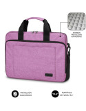 Mochila Subblim Air Padding Laptop Bag para Portátiles hasta 15.6"/ Rosa