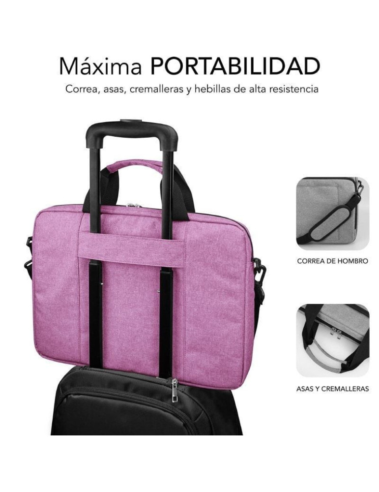 Mochila Subblim Air Padding Laptop Bag para Portátiles hasta 15.6"/ Rosa