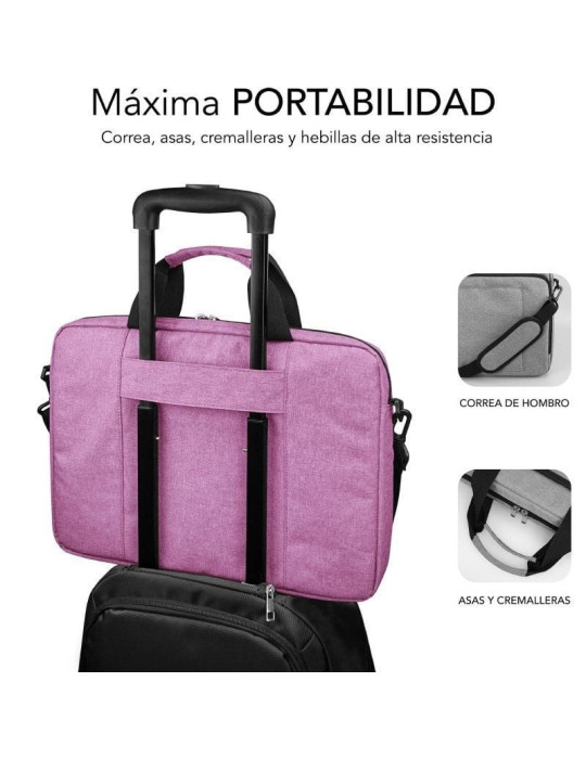 Mochila Subblim Air Padding Laptop Bag para Portátiles hasta 15.6"/ Rosa