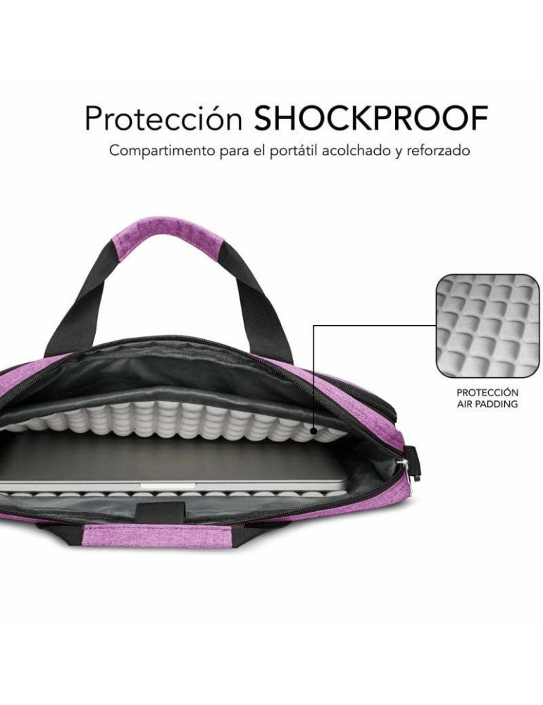 Mochila Subblim Air Padding Laptop Bag para Portátiles hasta 15.6"/ Rosa