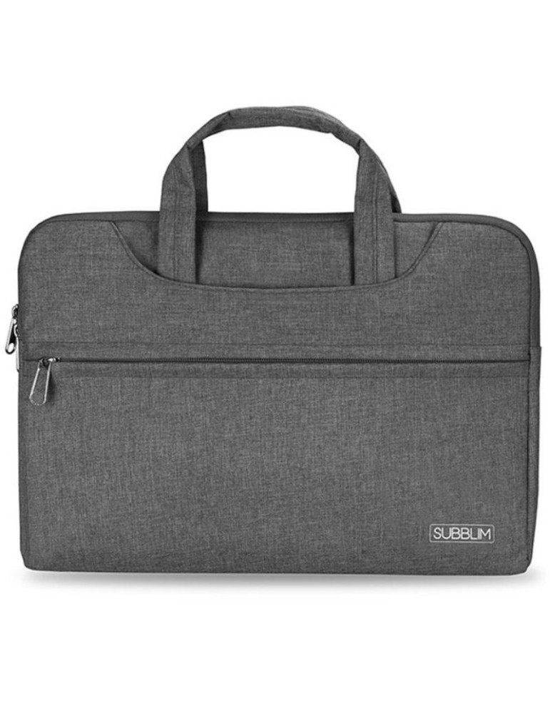 Maletín Subblim Business Laptop Sleeve para Portátiles hasta 15.6"/ Cinta para Trolley/ Gris