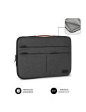 Funda Subblim Air Padding 360 Sleeve para Portátiles hasta 14"/ Gris Oscuro
