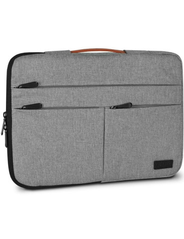 Funda Subblim Air Padding 360 Sleeve para Portátiles hasta 15.6"/ Gris Claro