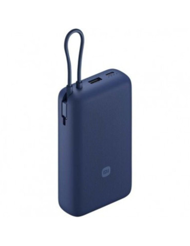 Powerbank 20000mAh Xiaomi 33W Power Bank Integrated Cable/ 33W/ Azul/ Incluye Cable USB Tipo-C