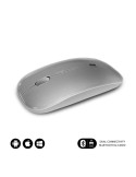 Ratón Inalámbrico por Bluetooth Subblim Dual Flat/ Batería recargable/ Hasta 1600 DPI/ Plata