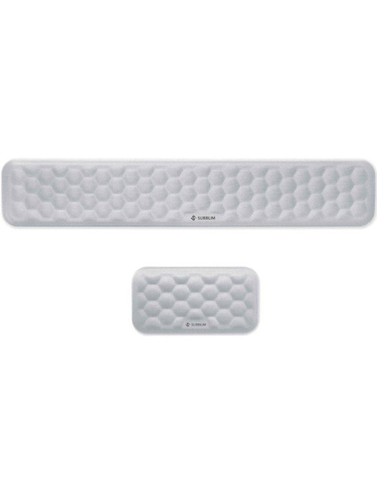 Pack de 2 Reposamuñecas Subblim Ergo AirPadding/ Plateadas