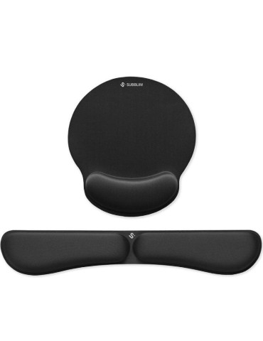 Pack de Reposamuñecas y Alfombrilla Ergonómica Subblim Ergo MemoryFlex