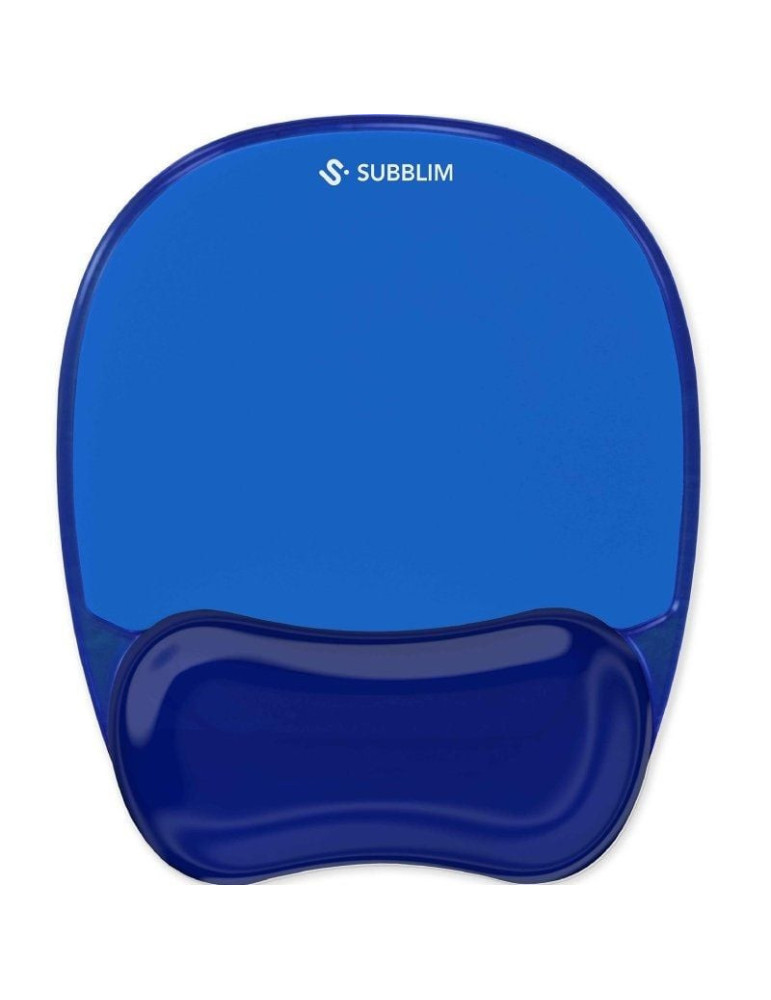 Alfombrilla Ergonómica Subblim Ergo Cristal Flex MousePad/ Azul Oscuro