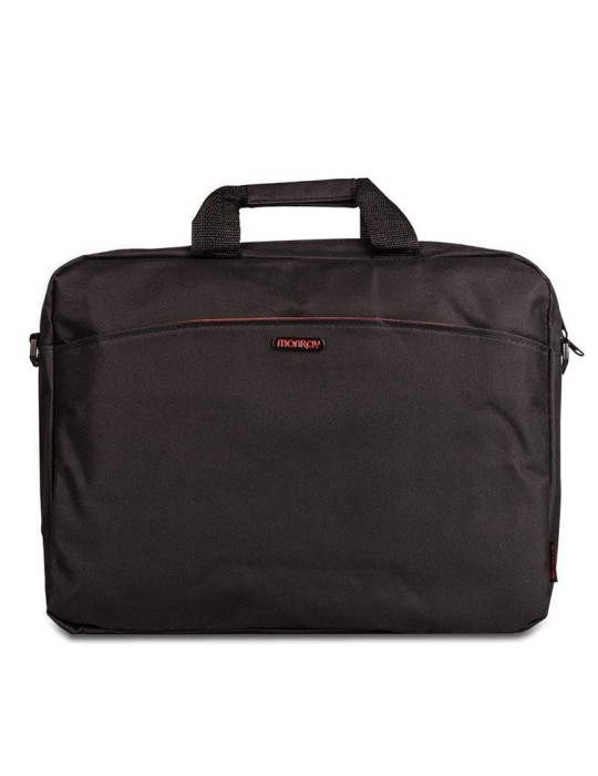 Maletín Monray Enterprise para Portátiles hasta 15.6"/ Negro/ Rojo