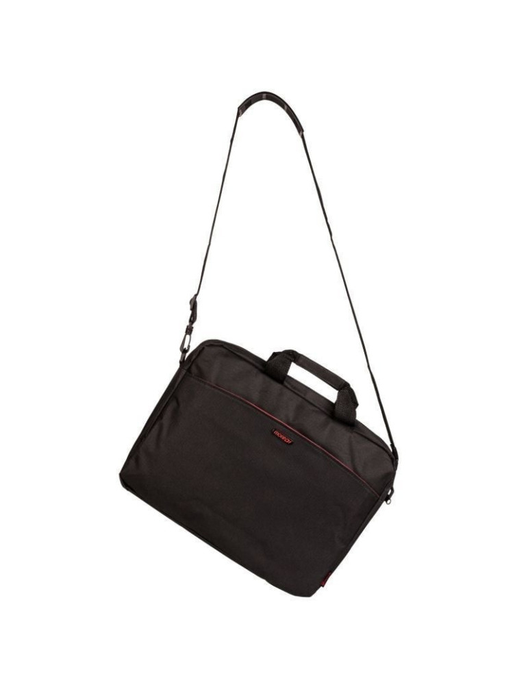 Maletín Monray Enterprise para Portátiles hasta 15.6"/ Negro/ Rojo