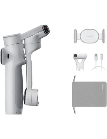 Gimbal palo selfie Insta360 Flow 2 Pro Pack Gimbal con IA/ Gris