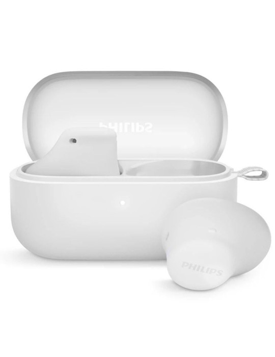 Auriculares Bluetooth Philips TAT2149 con estuche de carga/ Autonomía 6h/ Blancos