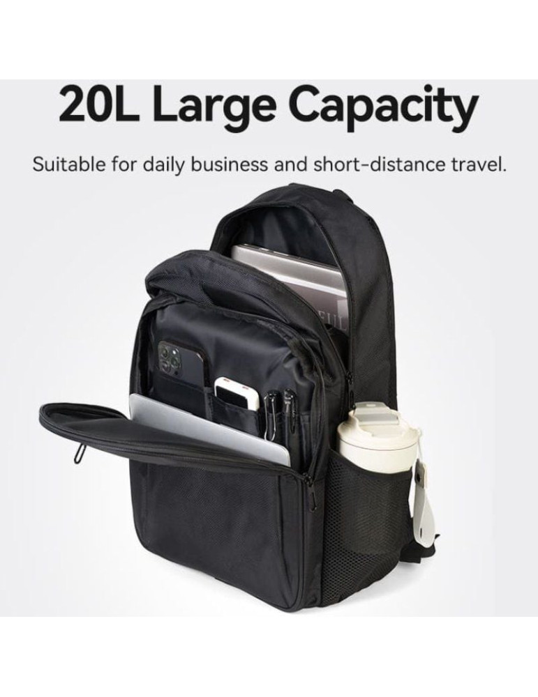 Mochila Vention KRMB0 para Portátiles hasta 15.6"/ 20L/ Negra
