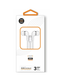 Auriculares Intrauditivos Tech One Tech earTECH TEC1304/ con Micrófono/ USB Tipo-C/ Blancos