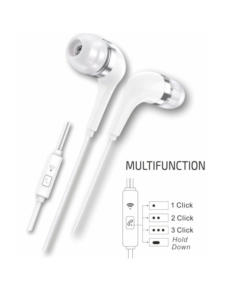 Auriculares Intrauditivos Tech One Tech earTECH TEC1304/ con Micrófono/ USB Tipo-C/ Blancos
