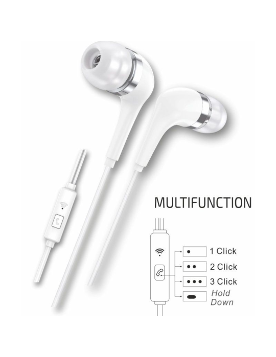 Auriculares Intrauditivos Tech One Tech earTECH TEC1304/ con Micrófono/ USB Tipo-C/ Blancos