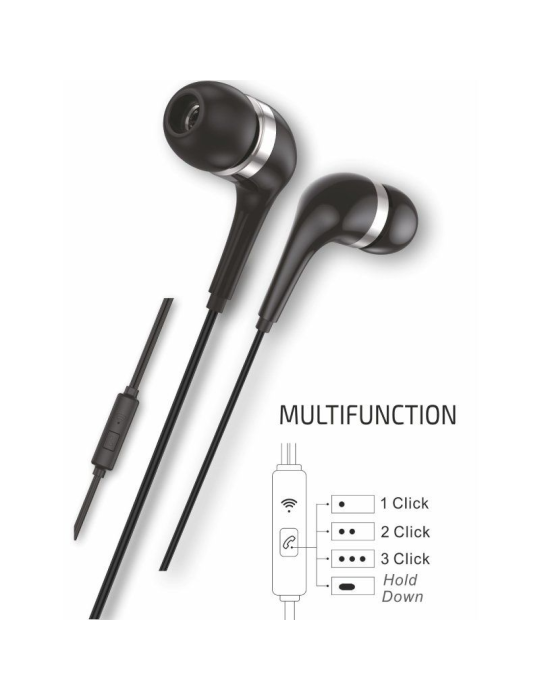 Auriculares Intrauditivos Tech One Tech earTECH TEC1305/ con Micrófono/ USB Tipo-C/ Negros