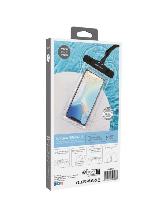 Funda Universal Impermeable para Smartphone Tech One Tech TEC2850/ Hasta 7"