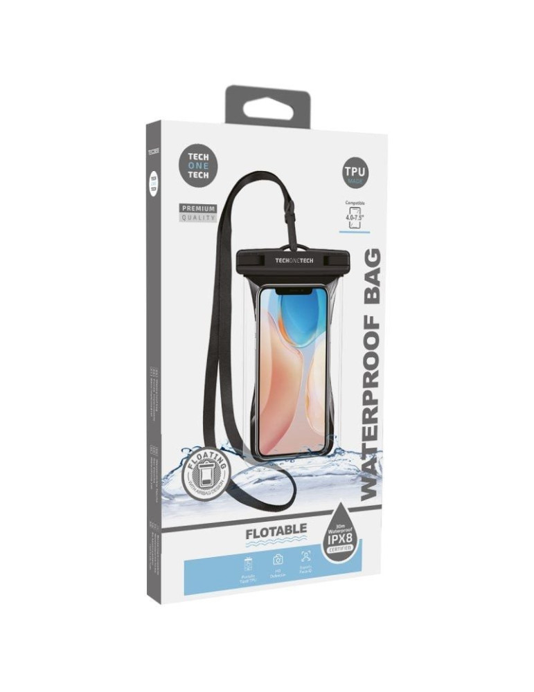 Funda Universal Impermeable para Smartphone Tech One Tech TEC2855/ Hasta 7.5"