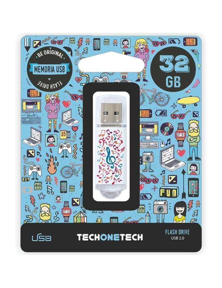 Pendrive 32GB Tech One Tech Music Dream USB 2.0