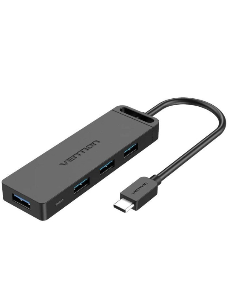 Hub USB Tipo-C Vention TGKBF/ 4xUSB/ 1xMicroUSB PD/ 1m