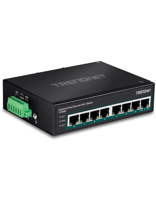 Switch TRENDnet TI-PE80 8 Puertos/ RJ-45 Gigabit 10/100 PoE