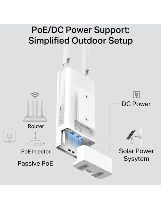 Router Inalámbrico 4G TP-Link TL-MR100-Outdoor 300Mbps/ 2.4GHz/ 2 Antenas/ WiFi 802.11 b/g/n
