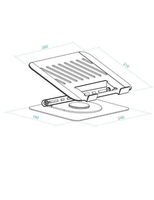 Soporte TooQ PH-DAFNE-G para Portátil/ Tablet hasta 17"
