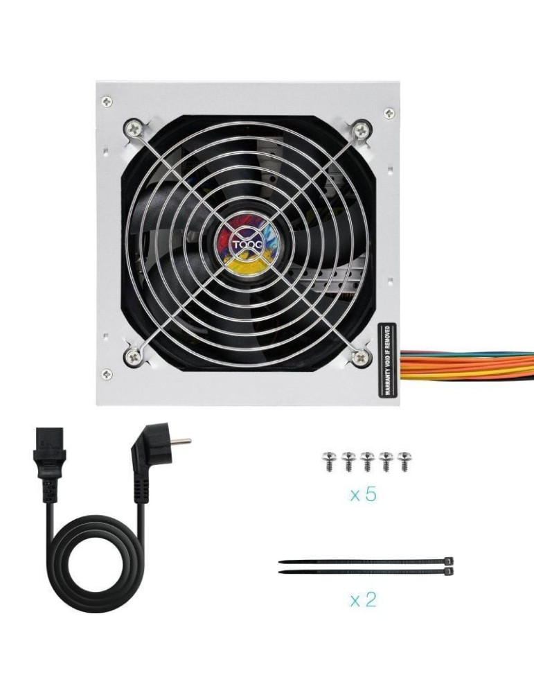 Fuente de Alimentación TooQ TQAPOLO-550SP/ 550W/ Ventilador 12cm