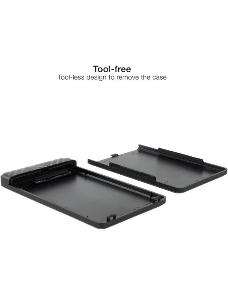 Caja Externa para Disco Duro de 2.5" TooQ TQE-2500B/ USB 3.1/ Sin Tornillos