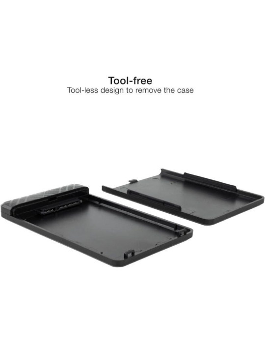 Caja Externa para Disco Duro de 2.5" TooQ TQE-2500B/ USB 3.1/ Sin Tornillos