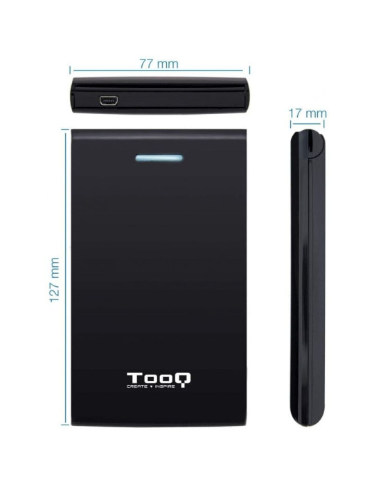 Caja Externa para Disco Duro de 2.5" TooQ TQE-2526B/ USB 3.1
