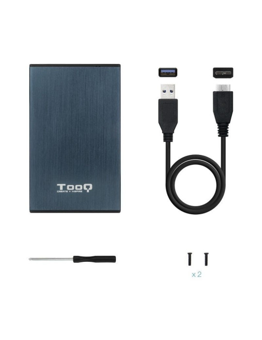Caja Externa para Disco Duro de 2.5" TooQ TQE-2527PB/ USB 3.1