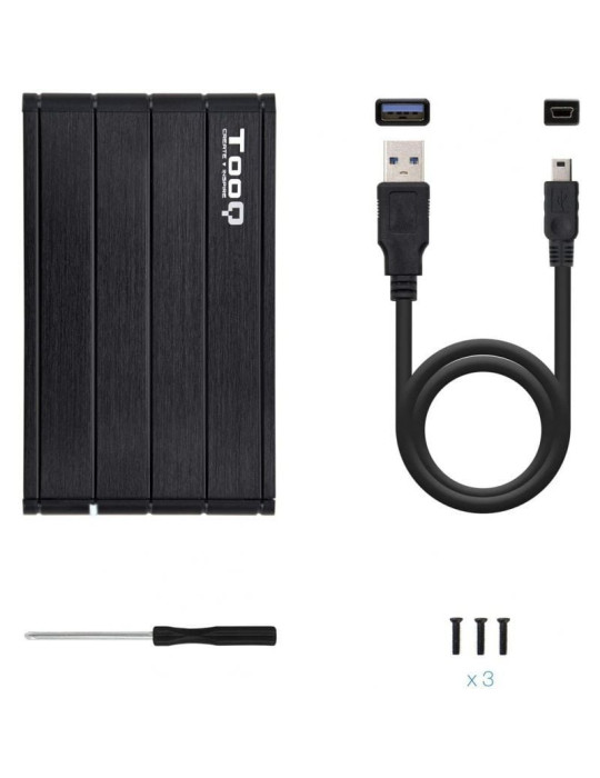 Caja Externa para Disco Duro de 2.5" TooQ TQE-2530B/ USB 3.1