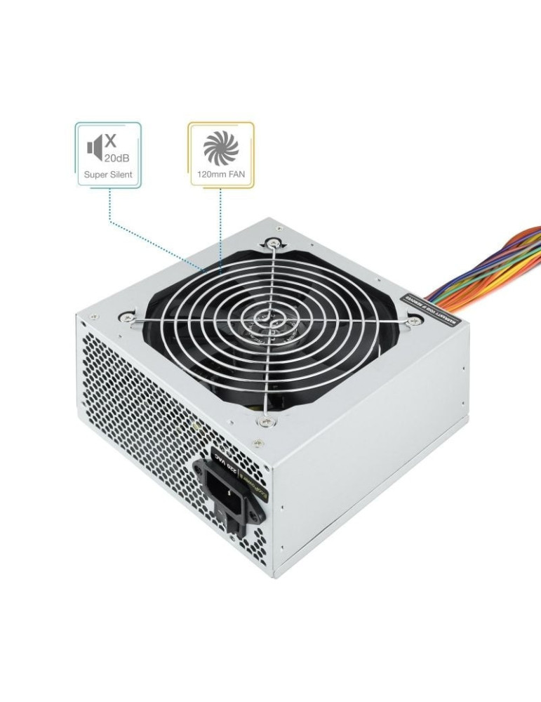 Fuente de Alimentación Tooq TQEP-500SSE-O OEM/ 500W/ Ventilador 12cm