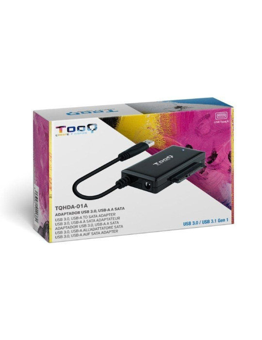 Adaptador para Discos Duros 2.5"/3.5" Tooq TQHDA-01A/ USB 3.0 Macho - SATA