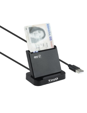 Lector de DNI TooQ TQR-220B/ USB 2.0/ Negro 2