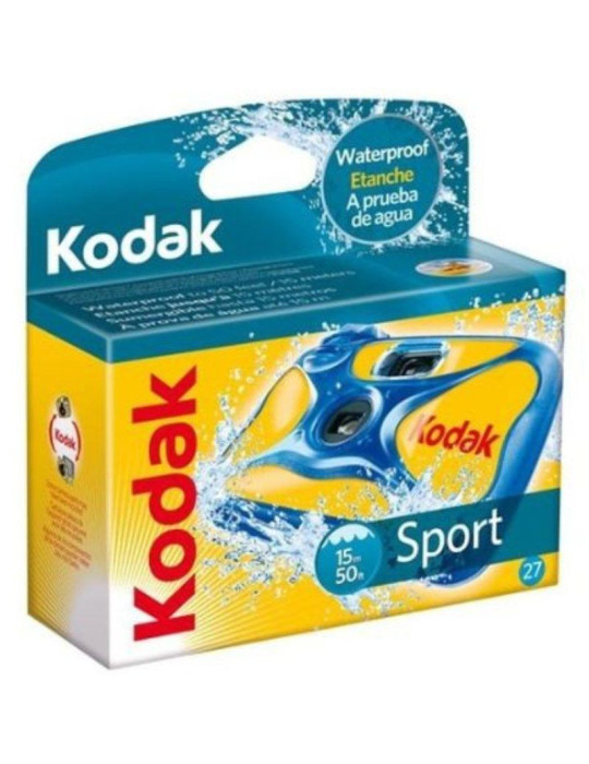 Cámara Desechable Kodak Ultra Sport/ 27 Exposiciones/ Azul y Amarilla