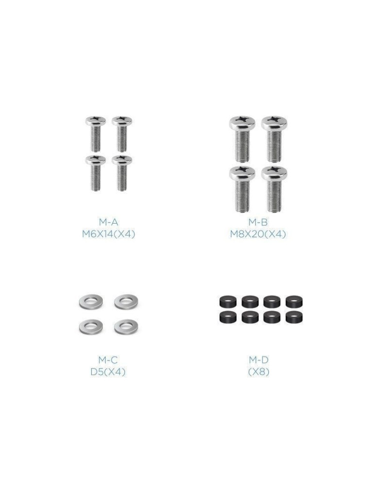 Soporte VESA 200x200 TooQ VMA0200-B para TV de 23-42"/ hasta 30kg