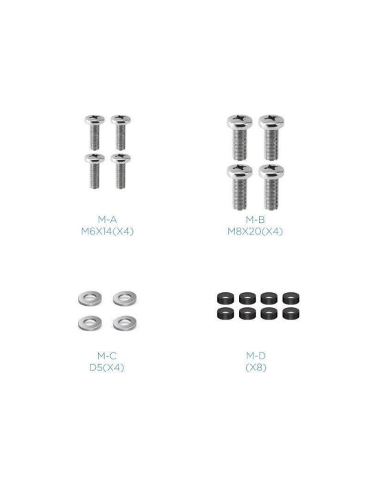 Soporte VESA 200x200 TooQ VMA0200-B para TV de 23-42"/ hasta 30kg