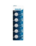 Pack de 5 Pilas de Botón Philips CR2025P5/01B Lithium/ 3V