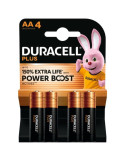 Pack de 4 Pilas AA Duracell Plus Power Boost DPBLR6B4/ 1.5V/ Alcalinas