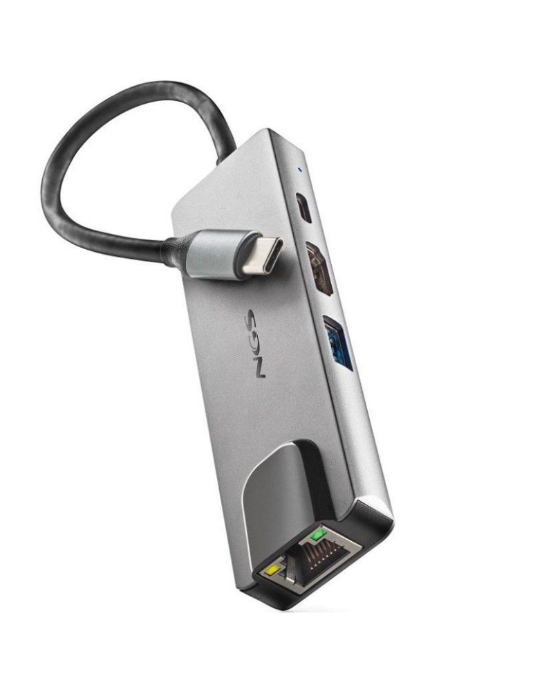 Docking USB Tipo-C NGS WonderDock Supra/ 1xUSB/ 1xUSB Tipo-C DP/ 1xHDMI 4K/ 1xRJ45