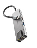 Docking USB Tipo-C NGS WonderDock Supra/ 1xUSB/ 1xUSB Tipo-C DP/ 1xHDMI 4K/ 1xRJ45