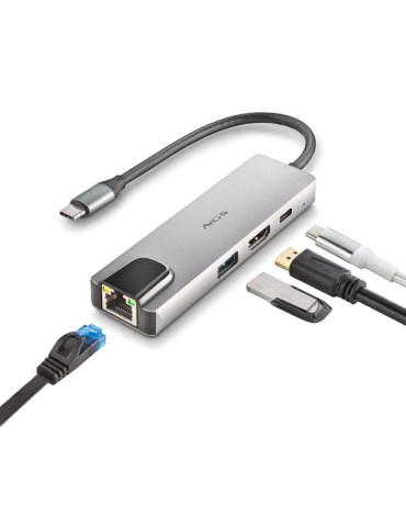Docking USB Tipo-C NGS WonderDock Supra/ 1xUSB/ 1xUSB Tipo-C DP/ 1xHDMI 4K/ 1xRJ45 2