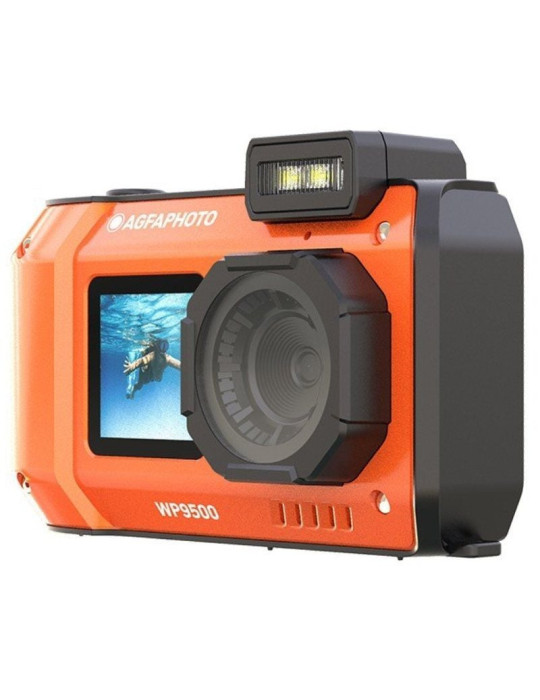 Cámara Digital Deportiva AgfaPhoto Realishot WP9500/ 24MP/ Naranja